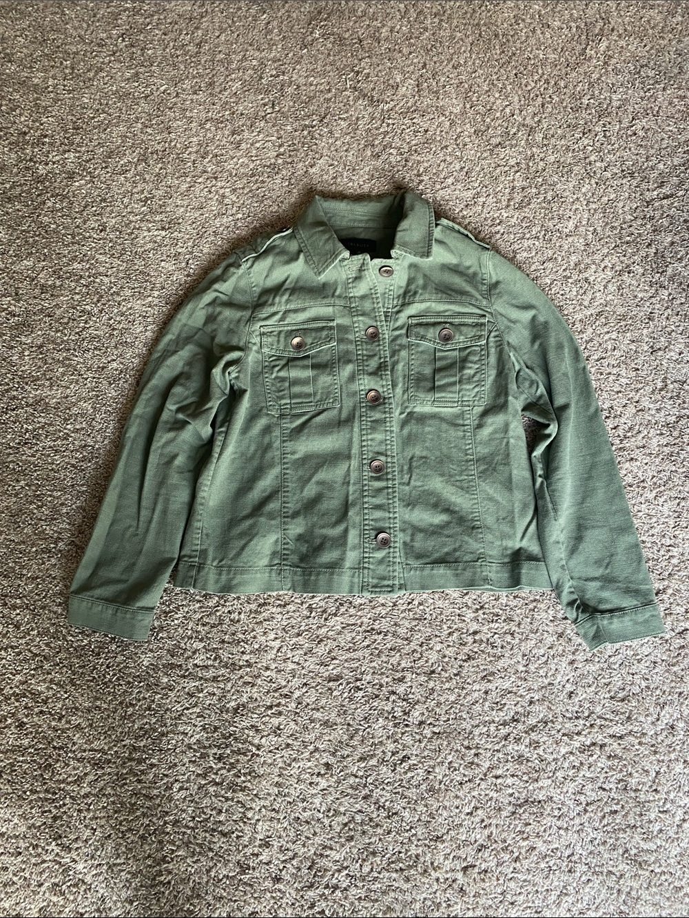 Talbots Olive Green Utility Jacket